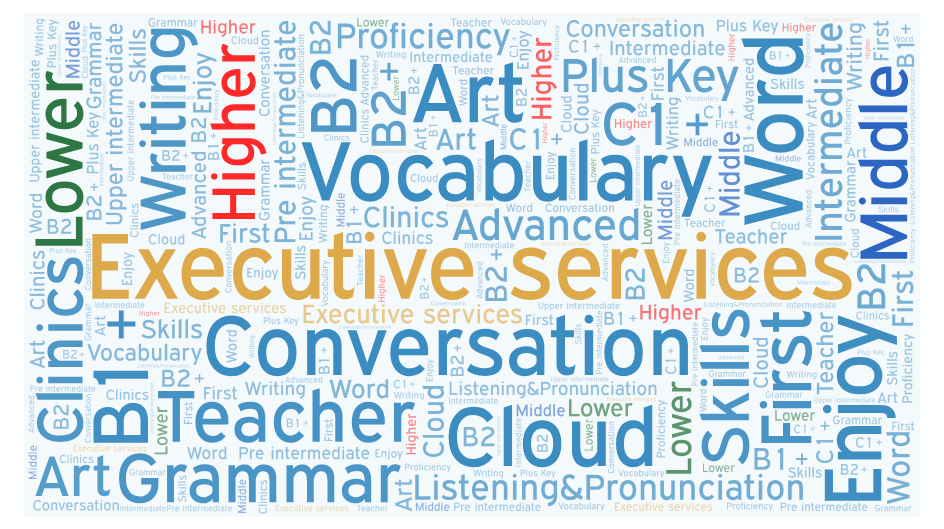 NEW! ORARI CONVERSATION E EXECUTIVE SERVICES
