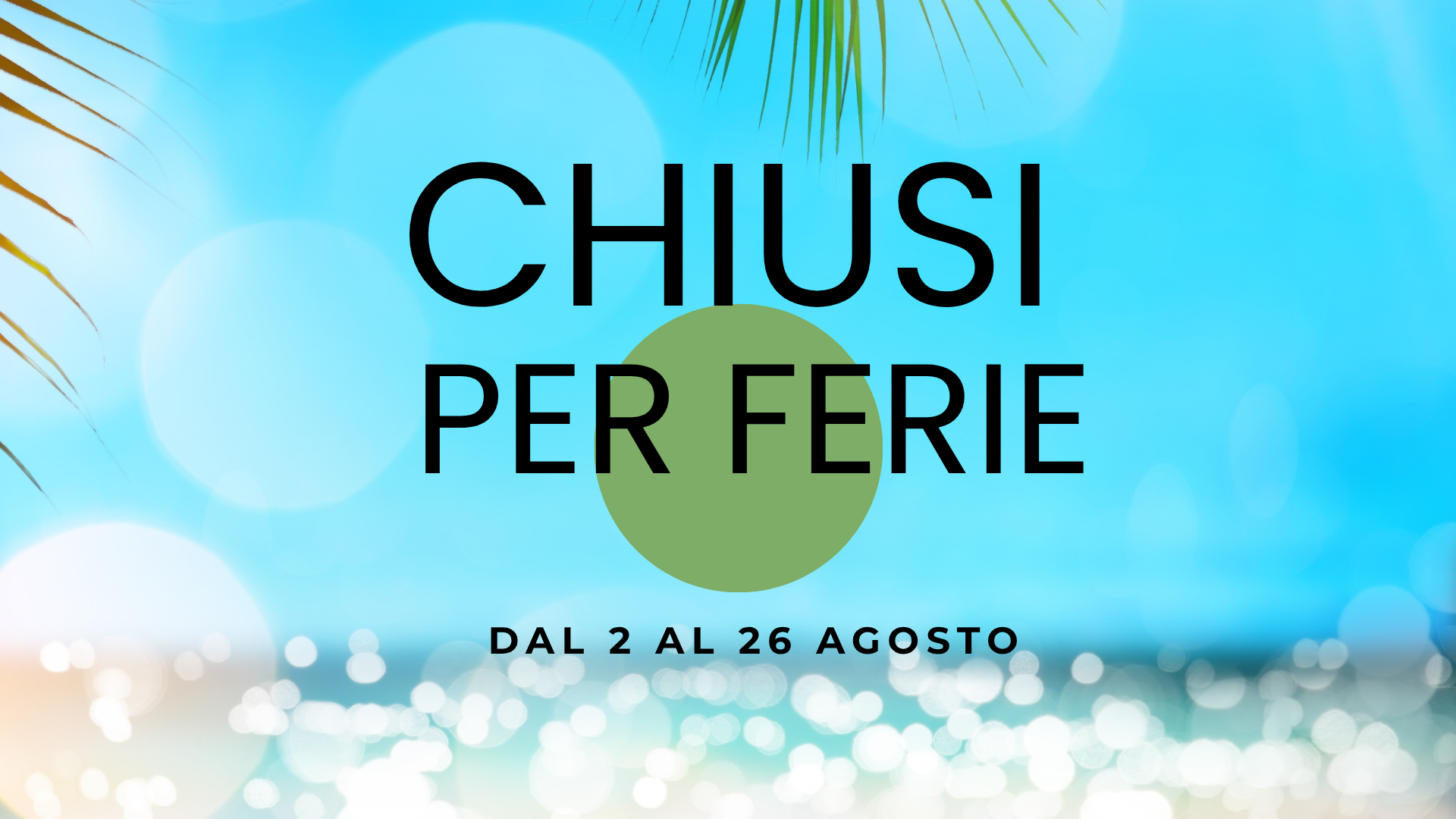 chiusi per ferie website